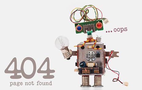 Page Not Found robot